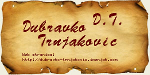 Dubravko Trnjaković vizit kartica